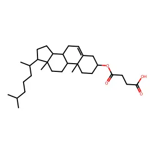 胆甾醇基琥珀酸半酯 structure