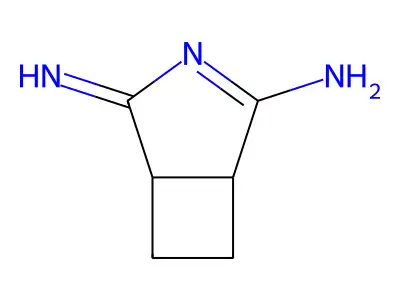 4-亚氨基-3-氮杂双环[3.2.0]庚-2-烯-2-胺 structure