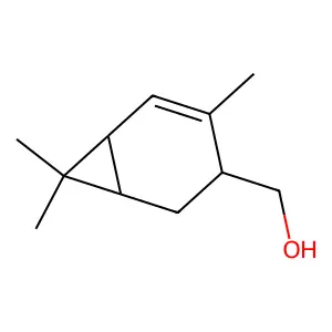 4,7,7-三甲基双环[4.1.0]庚-3-烯-3-甲醇 structure