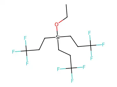 Silane, ethoxytris(3,3,3-trifluoropropyl)- structure