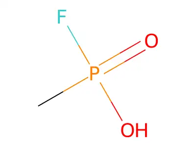 甲基膦氟酸 structure