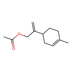 p-Mentha-1,8(10)-dien-9-yl acetate structure