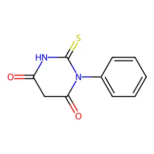1-Phenyl-2-sulfanylidene-1,3-diazinane-4,6-dione structure