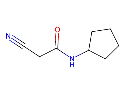 2-cyano-N-cyclopentylacetamide structure