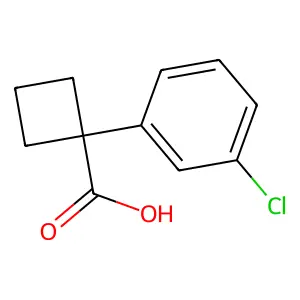 1-(3-氯苯基)环丁烷甲酸 structure