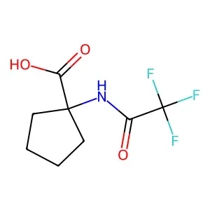 1-三氟乙酰氨基环戊烷甲酸 structure