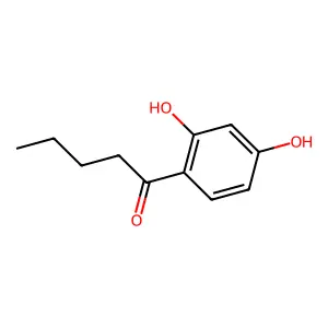 1-(2,4-Dihydroxyphenyl)-1-pentanone structure