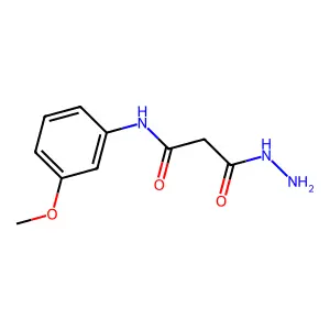 3-肼基-N-(3-甲氧基苯基)-3-氧代丙酰胺 structure