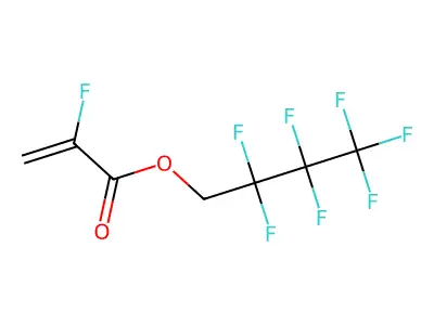 2,2,3,3,4,4,4-Heptafluorobutyl 2-fluoroprop-2-enoate structure