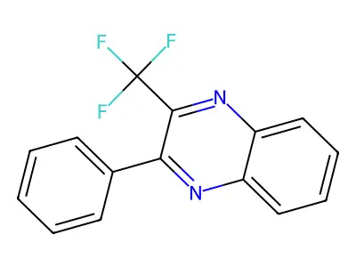 2-Phenyl-3-(trifluoromethyl)quinoxaline structure