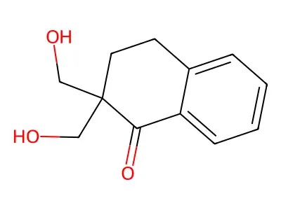2,2-bis(hydroxymethyl)-3,4-dihydro-1(2H)-naphthalenone structure