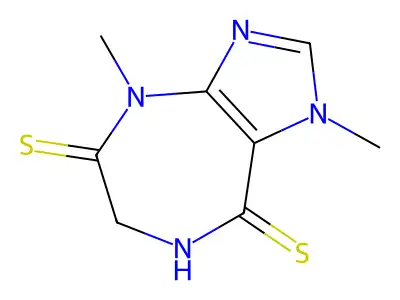 1,4-Dimethyl-6,7-dihydroimidazo[4,5-e][1,4]diazepine-5,8-dithione structure
