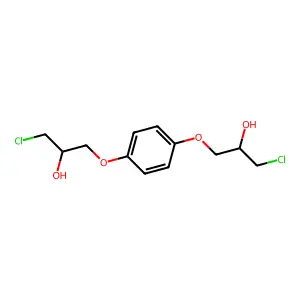 2-Propanol, 1,1'-(p-phenylenedioxy)bis(3-chloro- structure