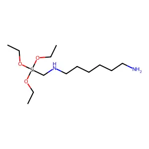 N-(6-Aminohexyl)aminomethyltriethoxysilane structure