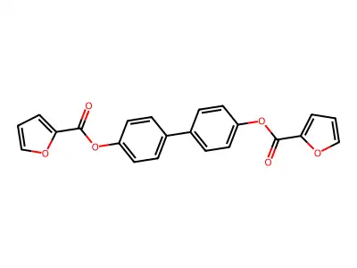 [4-[4-(Furan-2-carbonyloxy)phenyl]phenyl] furan-2-carboxylate structure