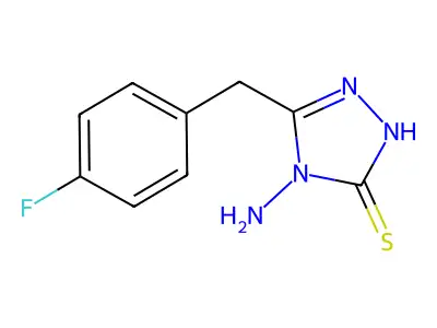 4-Amino-5-((4-fluorophenyl)methyl)-2,4-dihydro-3H-1,2,4-triazole-3-thione structure