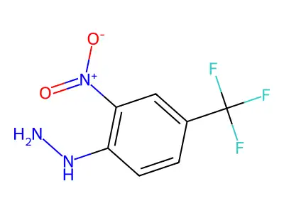 [2-Nitro-4-(trifluoromethyl)phenyl]hydrazine structure