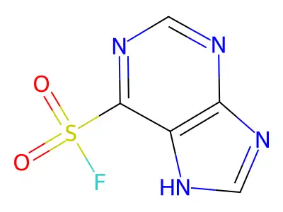 9H-purine-6-sulfonyl fluoride structure