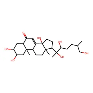 牛膝甾酮 structure