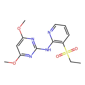 N-(3-(Ethylsulfonyl)-2-pyridinyl)-4,6-dimethoxy-2-pyrimidinamine structure