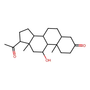 11β-羟基-20α-二氢孕酮 structure