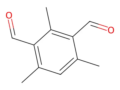 1,3-Benzenedicarboxaldehyde, 2,4,6-trimethyl- structure