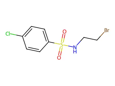 N-(2-bromoethyl)-4-chlorobenzenesulfonamide structure