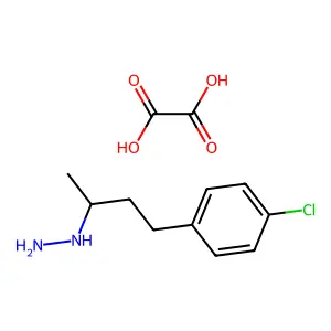 Hydrazine, (3-(p-chlorophenyl)-1-methylpropyl)-, oxalate (1:1) structure