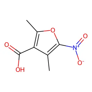 2,4-二甲基-5-硝基呋喃-3-甲酸 structure