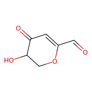 3-羟基-4-氧代-2,3-二氢吡喃-6-甲醛 structure