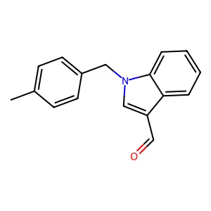 1-(4-methylbenzyl)-1H-indole-3-carbaldehyde structure