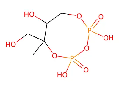 2-C-甲基-D-赤藓糖醇2,4-环二磷酸酯 structure