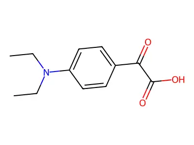 2-(4-(Diethylamino)phenyl)-2-oxoacetic acid structure