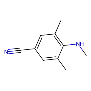 3,5-二甲基-4-(甲氨基)苯甲腈 structure