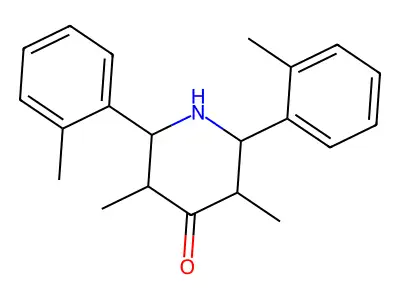 3,5-Dimethyl-2,6-bis(2-methylphenyl)piperidin-4-one structure
