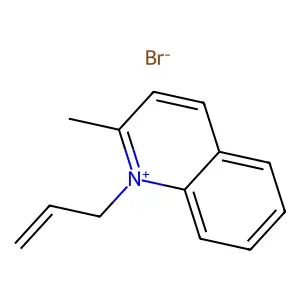 Quinolinium, 2-methyl-1-(2-propen-1-yl)-, bromide (1:1) structure