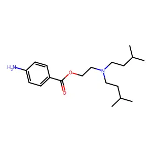 2-[Bis(3-methylbutyl)amino]ethyl 4-aminobenzoate structure