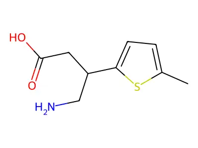 4-氨基-3-(5-甲基-2-噻吩基)丁酸 structure