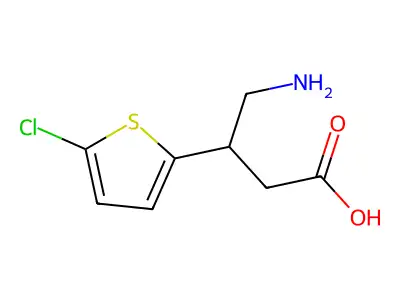 4-氨基-3-(5-氯-2-噻吩基)丁酸 structure