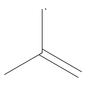 2-Methylallyl radical structure
