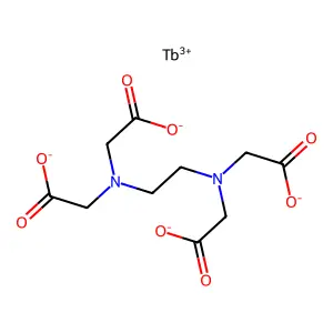 乙二胺四乙酸根合铽(III)酸盐(1-) structure
