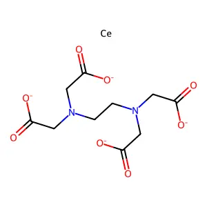 Cerate(1-), ((ethylenedinitrilo)tetraacetato)- structure