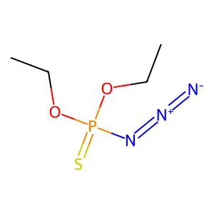 Phosphorazidothioic acid, O,O-diethyl ester structure