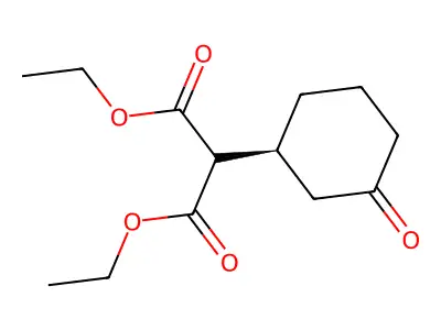 1,3-Diethyl 2-(3-oxocyclohexyl)propanedioate structure