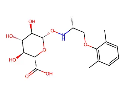 N-hydroxymexiletine glucuronide structure