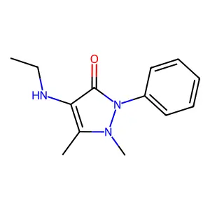 Antipyrine, 4-(ethylamino)- structure