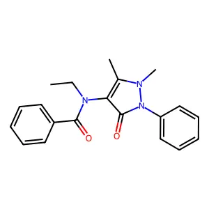 N-安替比林基-N-乙基苯甲酰胺 structure