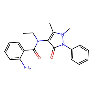 邻氨基-N-安替比林基-N-乙基苯甲酰胺 structure