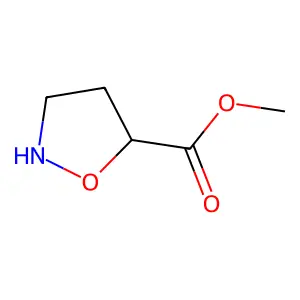 5-Isoxazolidinecarboxylic acid, methyl ester structure