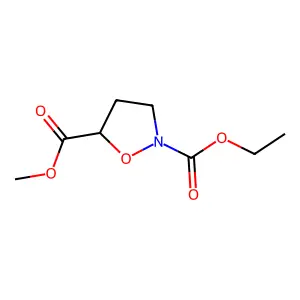2,5-Isoxazolidinedicarboxylic acid, 2-ethyl 5-methyl ester structure
